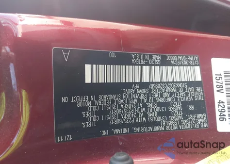 2012 Toyota Sienna Le V6 8 Passenger из США, поврежденный, VIN 5TDKK3DC7CS209567